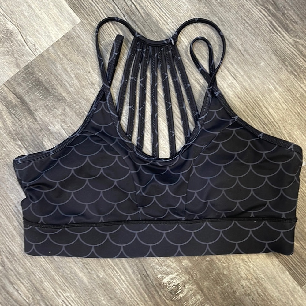 Dragon scale sports bra